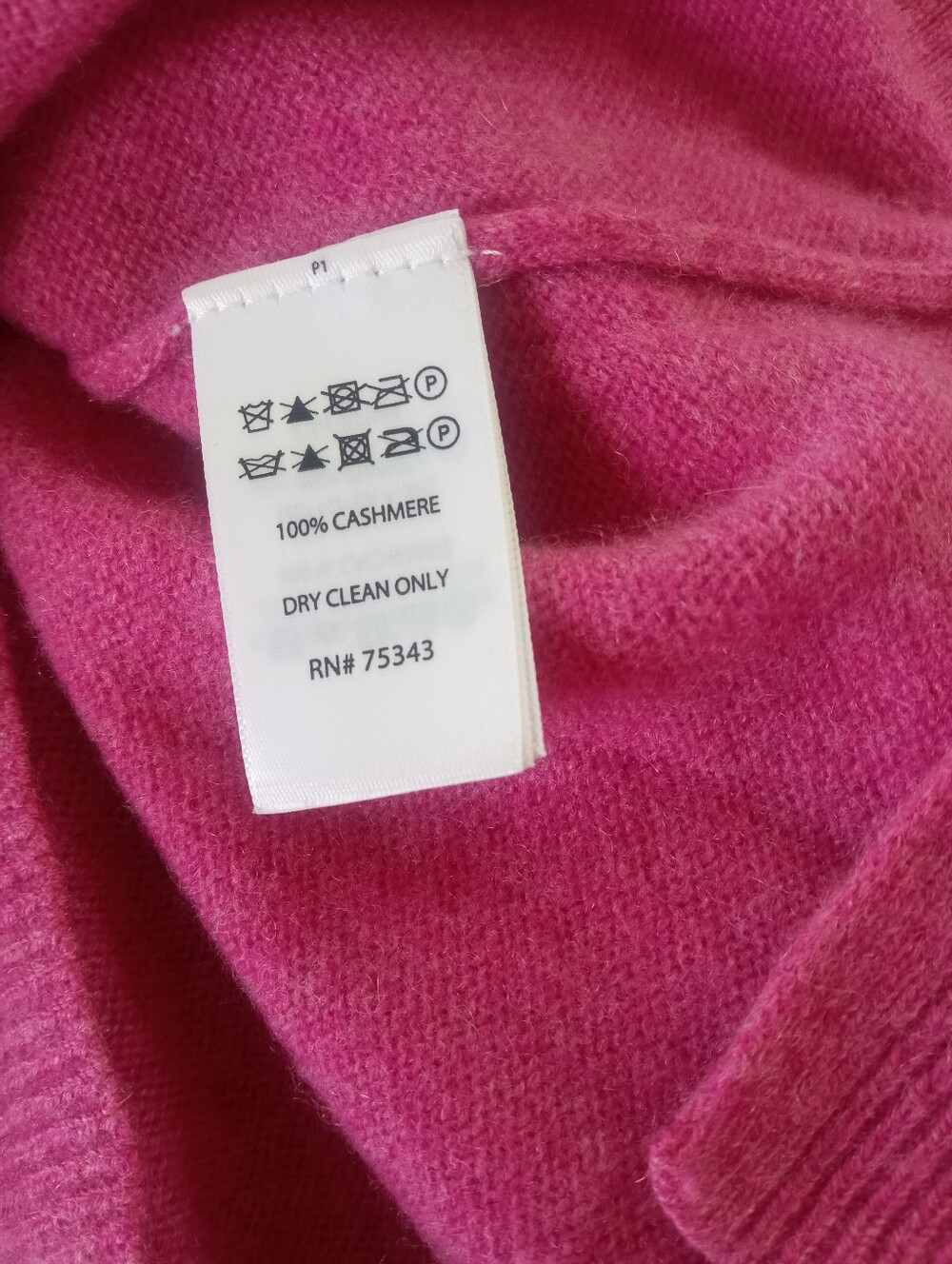 TAHARI 100% Cashmere Dusty Rose V-Neck Sweater | M - Picture 8 of 9